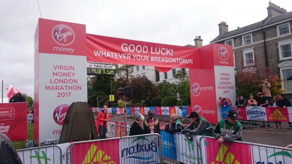 London Marathon green startline
