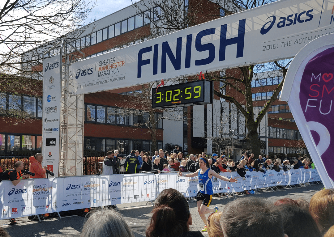 Greater Manchester Marathon finish
